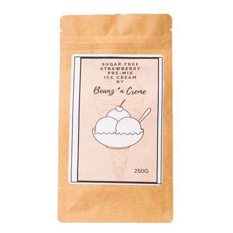 Beanz n Crème Strawberry Sugar Free Ice Cream Premix 250g Buy Online in Zimbabwe thedailysale.shop