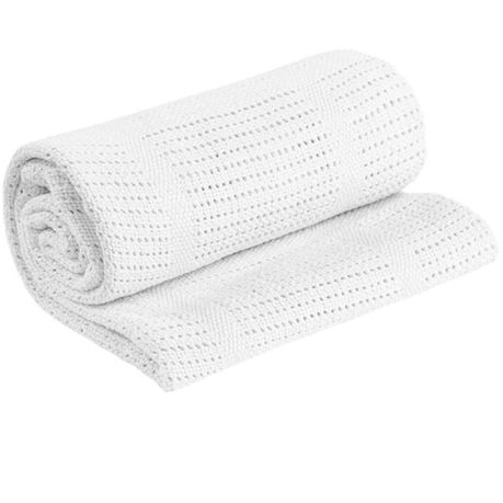 George & Mason Baby - Hypoallergenic Cotton Cellular Blanket - White Buy Online in Zimbabwe thedailysale.shop