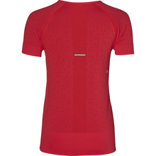 Load image into Gallery viewer, Asics WOMEN SEAMLESS SS TEXTURE Running/Training Top - Red
