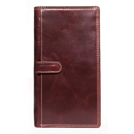 Nuvo - Brown Genuine Leather Travel Wallet 153 Buy Online in Zimbabwe thedailysale.shop
