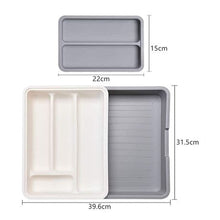 Load image into Gallery viewer, Expandable Drawer Organizer Kitchen Cultery Tray
