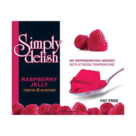 Simply Delish - Jelly - Raspberry - Fat Free - Vegan - 6 pack Buy Online in Zimbabwe thedailysale.shop