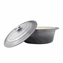 Load image into Gallery viewer, Chef Grey Cookware - Cast Iron 6.0l Oval Casserole

