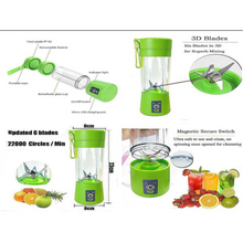 Load image into Gallery viewer, USB Rechargeable Juice Blender - Green
