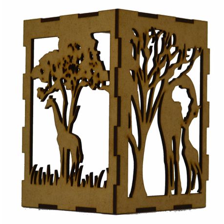 Giraffe Landscape Magical Shadow Box
