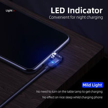 Load image into Gallery viewer, Charging Cable 3-in-1 Magnetic - Black - 2m Long
