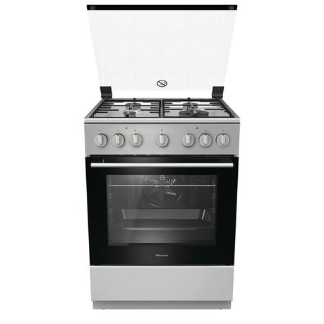 Hisense 60cm 4 Burner Gas /Electric Stove-Stainless Steel Buy Online in Zimbabwe thedailysale.shop