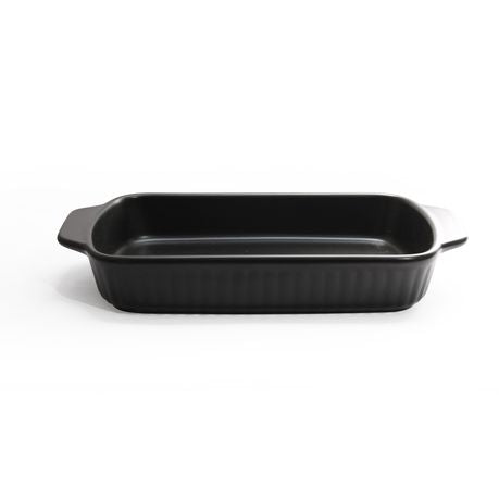 Fine Living Rectangular Ceramic Dish - Black Buy Online in Zimbabwe thedailysale.shop