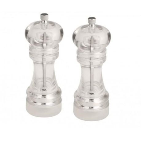 Acrylic Salt & Pepper Grinders Set of 2 (150mm)