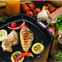 Load image into Gallery viewer, Foldable Handle Non-Stick Square Grilling Pan
