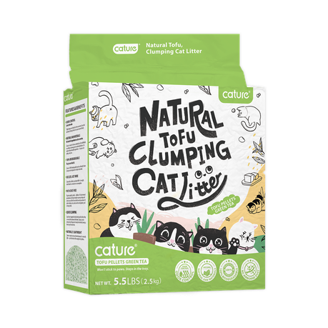 Cature - ECO Tofu Clumping Green Tea Cat litter 2.5KG / 6L Buy Online in Zimbabwe thedailysale.shop