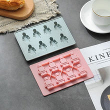Load image into Gallery viewer, 8 Robot Baby Food DIY Silicone Mould for Chocolate, Candy, Gummy
