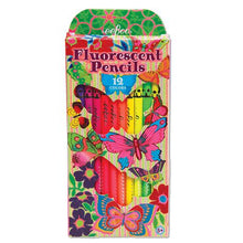 Load image into Gallery viewer, eeBoo Butterfly 12 Colour Fluorescent Pencil
