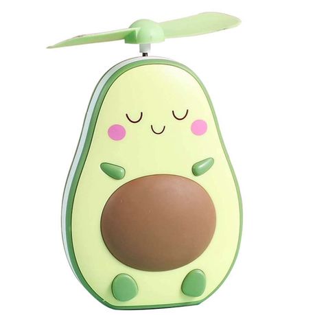 Avocado Mini Handheld Fan and Mirror with LED Night Buy Online in Zimbabwe thedailysale.shop