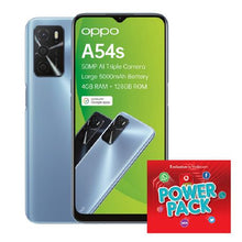 Load image into Gallery viewer, OPPO A54s 128GB Single Sim - Pearl Blue + Vodacom SIM Card Pack

