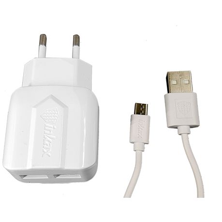Dual Travel Charger & Data cable - Micro USB Buy Online in Zimbabwe thedailysale.shop