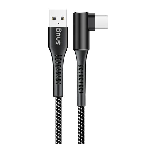 Snug O-Copper Type-C to USB Cable With Stand 10W-Black/Silver Buy Online in Zimbabwe thedailysale.shop