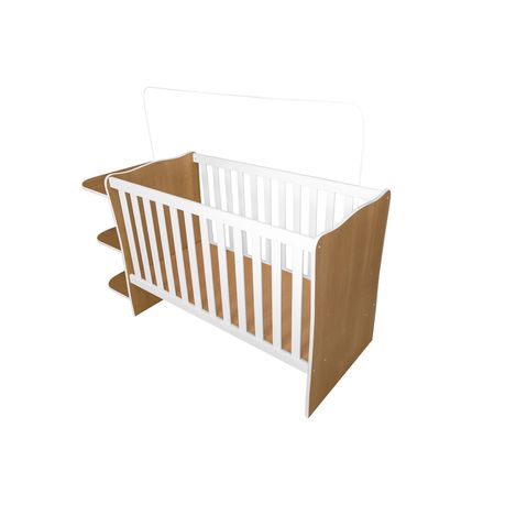 Linx Baby Crib + Corner Chest Doce Sonho - Oak & White Buy Online in Zimbabwe thedailysale.shop