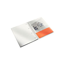 Load image into Gallery viewer, Leitz: A4 Ruled Perforated Punched WOW N/book Wire Bound - Orange
