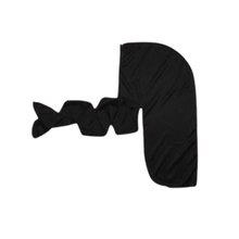 Load image into Gallery viewer, Premium Quality Adjustable Silky Satin Durag With Extra Length Ties - Black

