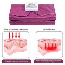 Load image into Gallery viewer, MnM Far Infrared Slimming Detox Sauna Blanket - Purple
