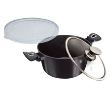 Load image into Gallery viewer, Berlinger Haus 24cm Marble Coating Casserole with Lid - Carbon Pro Edition
