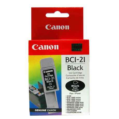 Canon (CANBCI21-BLK) BCI-21 Black Ink Cartridge