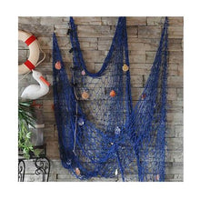 Load image into Gallery viewer, Aankopen - Décor Fishing Net - Ocean Blue - 200 cm x 100 cm
