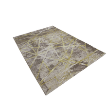 Load image into Gallery viewer, Decorpeople -Modern Beige And Gold Rug With Lines 80x150cm
