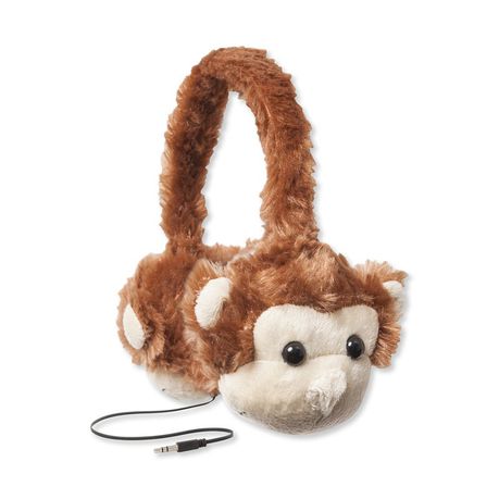 Animalz Furry Retractable Volume Limiting Over-the-Ear Headphones - Monkey Buy Online in Zimbabwe thedailysale.shop