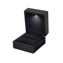 Load image into Gallery viewer, Synergy360 LED Jewelry Ring Gift Box Case - Black
