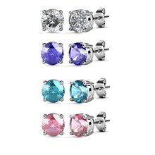 Load image into Gallery viewer, 7 Day Earrings Box Set Embellished with Swarovski Crystals
