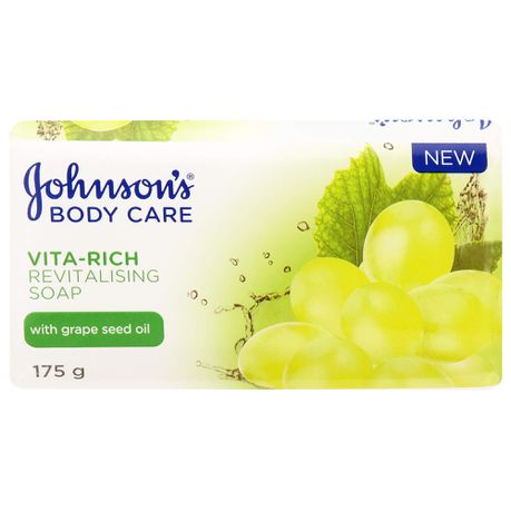 Johnson's Body Soap, Vita-Rich, Revitalising, 175g x 12 Buy Online in Zimbabwe thedailysale.shop