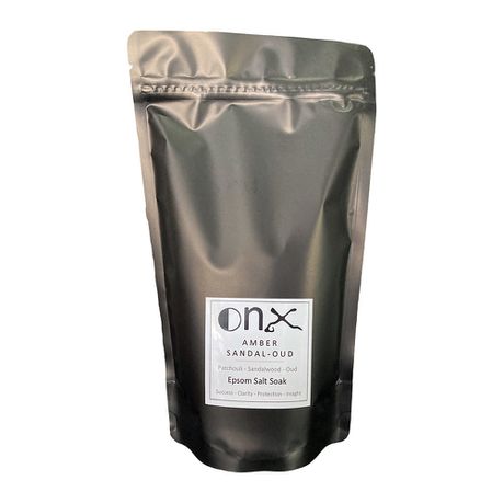 OnX Amber Sandal-Oud Scented Epsom Salt Soak - 500g Buy Online in Zimbabwe thedailysale.shop