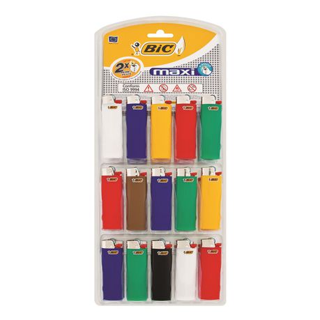 BIC J6 Maxi Standard Lighter Double Sided Pack of 30 Buy Online in Zimbabwe thedailysale.shop