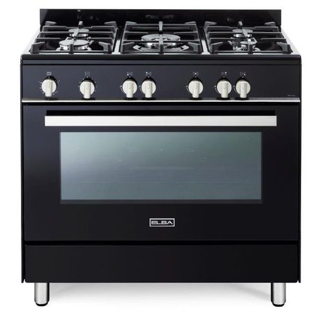 Elba 01-9CX828B1 Classic Full Gas Cooker (90cm) (Black) Buy Online in Zimbabwe thedailysale.shop