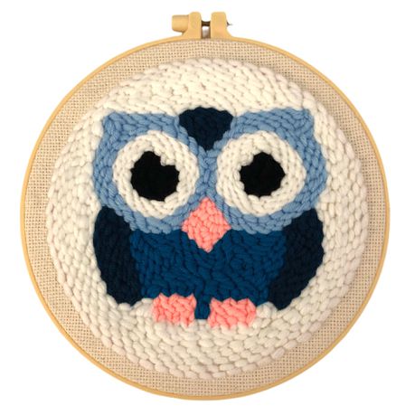 Owl - Punch Needle Embroidery Wool Art DIY Craft Kit Tapestry Buy Online in Zimbabwe thedailysale.shop