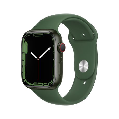Apple Watch Series 7 GPS + Cellular (45mm) - Green Case with Clover Sport Band Buy Online in Zimbabwe thedailysale.shop