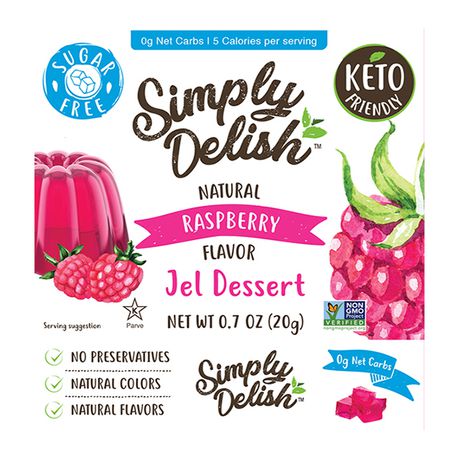 Simply Delish - Natural - Raspberry - Jel Dessert Buy Online in Zimbabwe thedailysale.shop