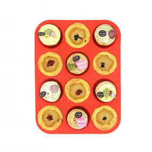 Load image into Gallery viewer, 12 Cup Cupcake and Muffin Silicone Mold Tray
