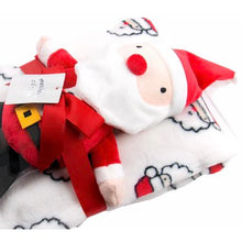 Load image into Gallery viewer, Baby Blanket &amp; Plush Toy - Santa Claus
