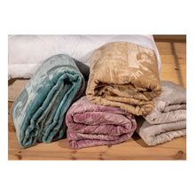 Load image into Gallery viewer, Pierre Cardin Super Soft Plush Mink Blanket - Silver
