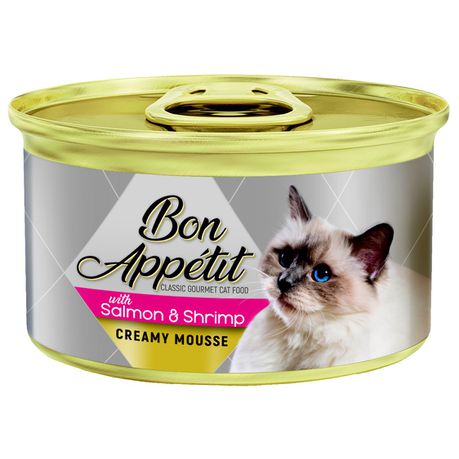 Bon Appetit Creamy Mousse With Salmon And Shrimp (12 x 85g Tins) Buy Online in Zimbabwe thedailysale.shop
