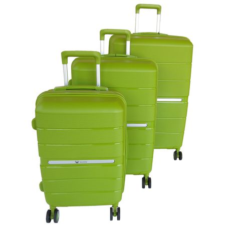 Mooistar Unbreakable Travel Luggage 3 Piece Suitcases Spinner - Lime Green Buy Online in Zimbabwe thedailysale.shop