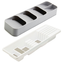 Load image into Gallery viewer, Tiered Cutlery Organiser and Knife Organiser Set
