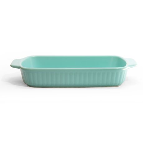 Fine Living Rectangular Ceramic Dish - Blue Buy Online in Zimbabwe thedailysale.shop