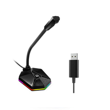 Load image into Gallery viewer, HXSJ TSP201 Wired Noise Reduction Computer Microphone - Black
