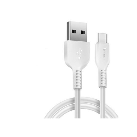Hoco X20 Fast Charge 3A Type C Cable - USB 3M White Buy Online in Zimbabwe thedailysale.shop