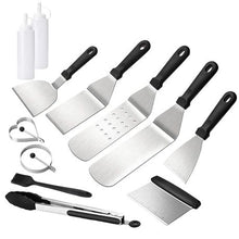 Load image into Gallery viewer, Stainless Steel Griddle Grill Utensil Set-12 Pieces
