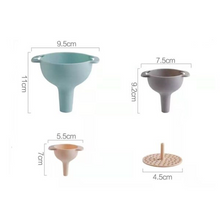 Load image into Gallery viewer, 4 Pcs Kitchen Funnels With Removable Strainer Set

